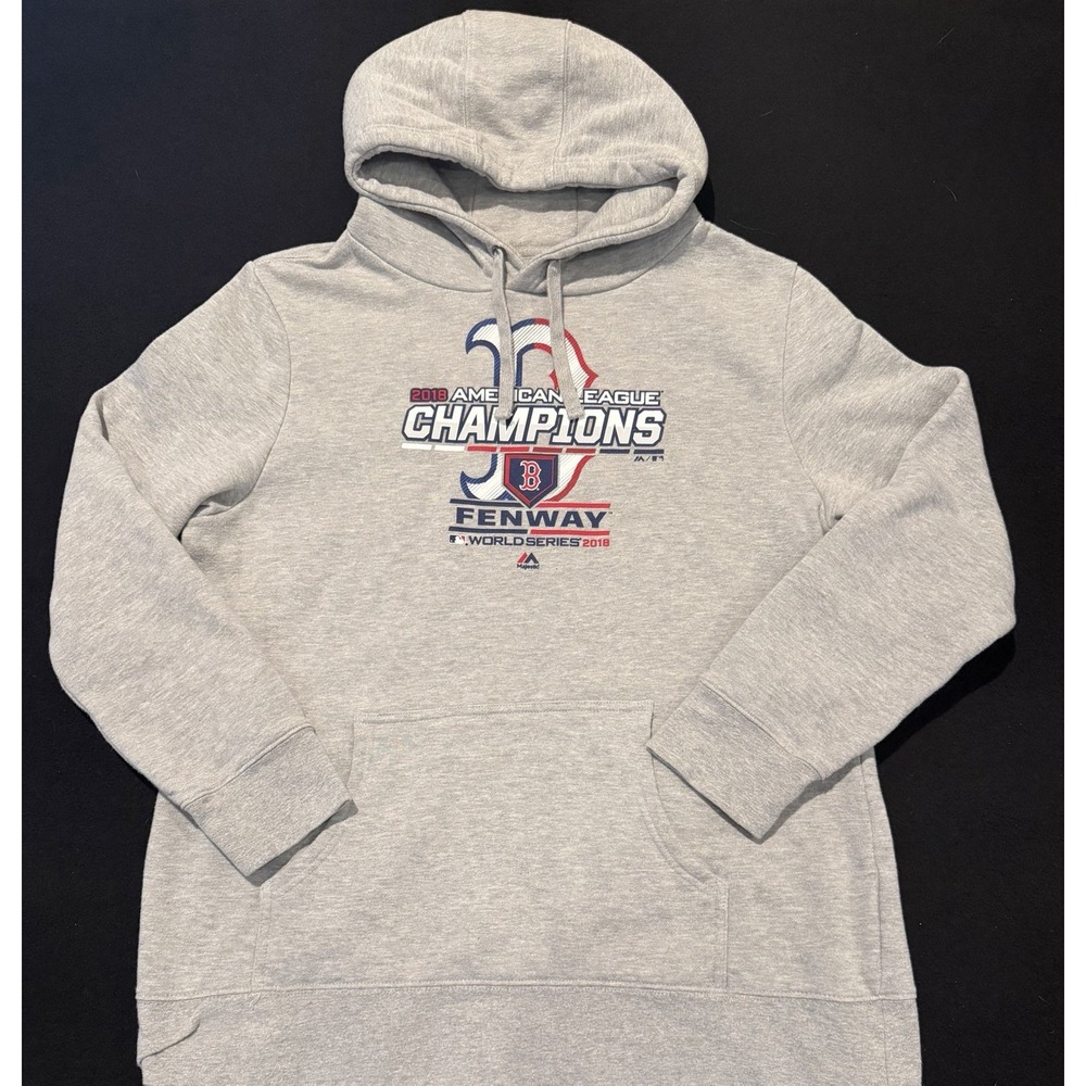 Boston Red Sox Majestic 2018 American League Champions Hoodie Women's‎ XL
